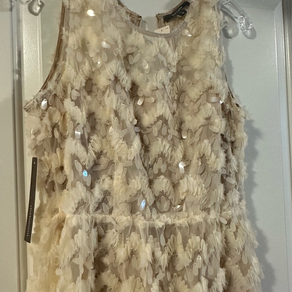 Anthropologie Cream Textured Dress - Picture 5 of 6